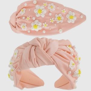 Floral Pearl Beaded Headband